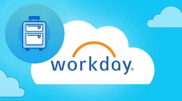 Workday cloud logo with the icon of Absence and Time off