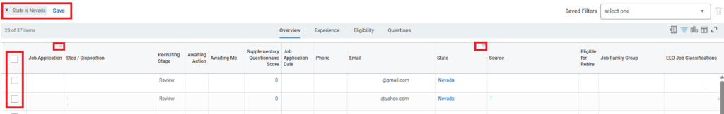 Filter and Sort on Grid tables